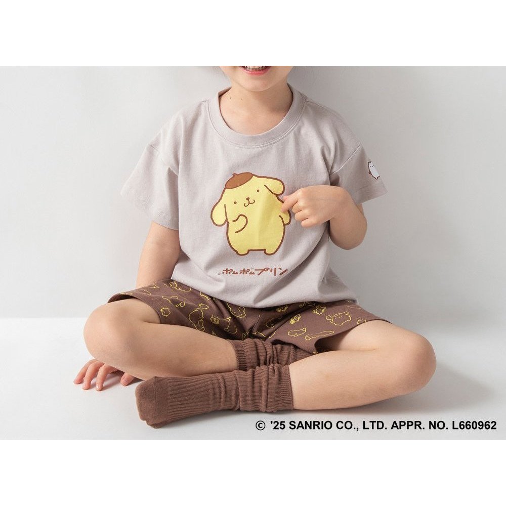 【ブランシェス/branshes / KIDS】の【WEB限定/DRC/サンリオキャラクターズ】ルームウェア インテリア・キッズ・メンズ・レディースファッション・服の通販 founy(ファニー) 　ファッション　Fashion　キッズファッション　KIDS Children’s Clothing　キャラクター　Character　チェック　Check　プリント　Print　ポケット　Pocket　モチーフ　Motif　吸水　Water Absorption　64:ポムポムプリン|ID: prp329100004574341 ipo3291000000032495238
