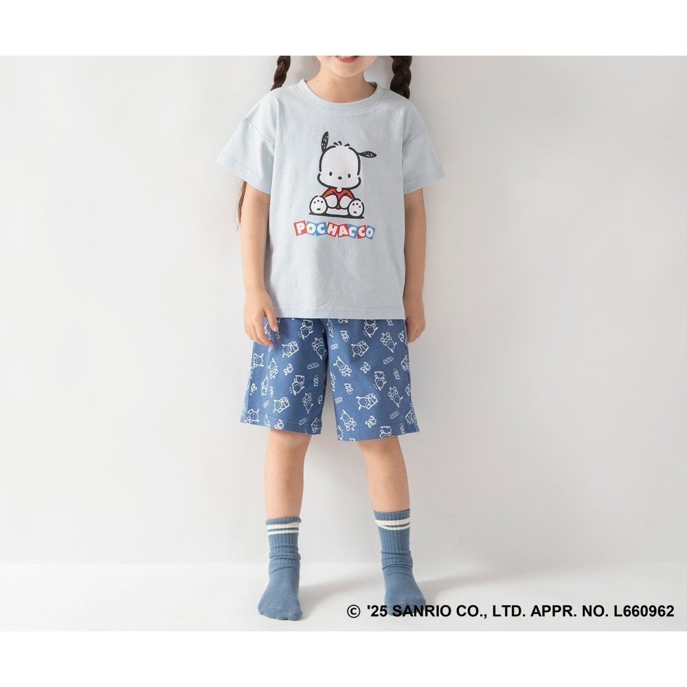 【ブランシェス/branshes / KIDS】の【WEB限定/DRC/サンリオキャラクターズ】ルームウェア インテリア・キッズ・メンズ・レディースファッション・服の通販 founy(ファニー) 　ファッション　Fashion　キッズファッション　KIDS Children’s Clothing　キャラクター　Character　チェック　Check　プリント　Print　ポケット　Pocket　モチーフ　Motif　吸水　Water Absorption　77:ポチャッコ|ID: prp329100004574341 ipo3291000000032495240