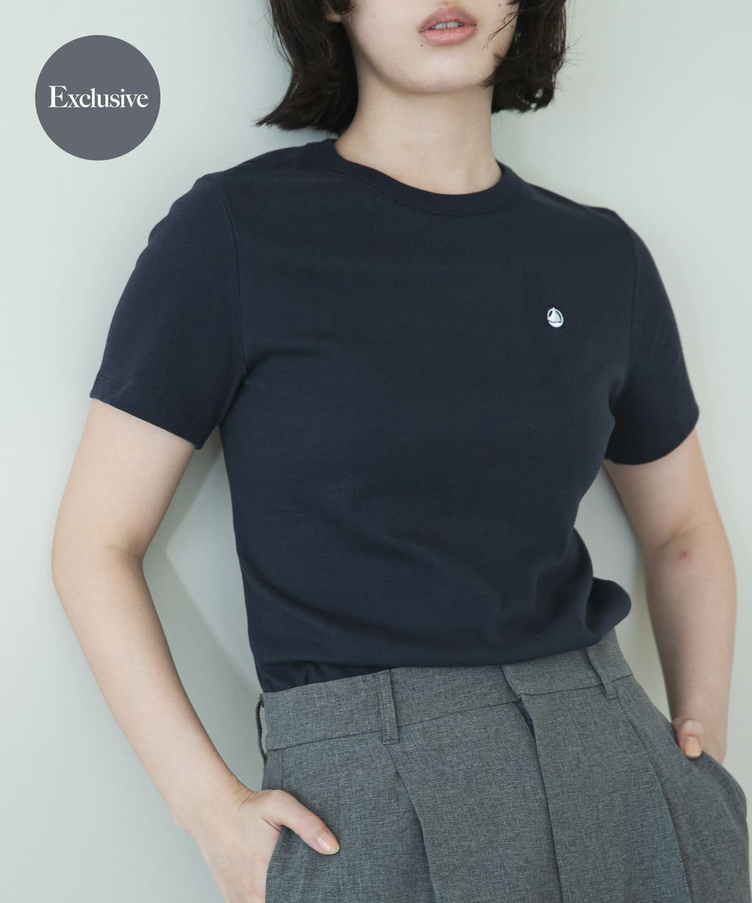 【アーバンリサーチ ドアーズ/URBAN RESEARCH DOORS】の『別注』PETIT BATEAU*DOORS embroideryt-shirts インテリア・キッズ・メンズ・レディースファッション・服の通販 founy(ファニー) 　ファッション　Fashion　レディースファッション　Fashion for Women　トップス・カットソー　Cut & Sew Tops　シャツ・ブラウス・オフィスカジュアル　Elegant Blouses & Button-Ups　ロングTシャツ・Tシャツ　Longline T-Shirts & Tees　定番　Standard, Basic Item　人気　Popular, Best Seller　フィット　Fit, Slim Fit　フランス　France, French　ベビー　Baby, Babywear　ベーシック　Basic, Essential　別注　Limited Edition, Custom Order　半袖　Short Sleeve, Half Sleeve　S/S・春夏　SS, Spring/Summer, Warm Season　夏　Summer　2025年　2025　2025春夏・S/S　Spring/Summer 2025 SS25　smoking|ID: prp329100004574353 ipo3291000000032575733