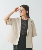 【グローバルワーク/GLOBAL WORK】のお手入れラクラクジャケット半袖/498362 グレージュ11|ID: prp329100004574367 ipo3291000000032382408