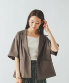 【グローバルワーク/GLOBAL WORK】のお手入れラクラクジャケット半袖/498362 ブラウン58|ID: prp329100004574367 ipo3291000000032382409