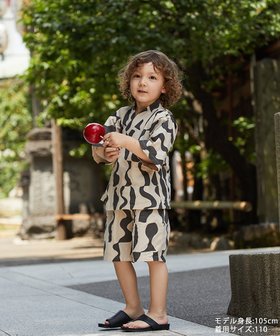 【リジェール/riziere / KIDS】の【リンクコーデ】選べる2柄キッズ甚平 人気、トレンドファッション・服の通販 founy(ファニー) ファッション Fashion キッズファッション Fashion for Kids おすすめ Recommended / Our Picks ウェーブ Wavy Pattern シンプル Simple, Minimal セパレート Separate, Two-Piece トライアングル Triangle, Triangular Shape ベビー Baby, Babywear 夏 Summer |ID:prp329100004574434