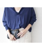 【シップス フォー ウィメン/SHIPS】のSHIPS any UVカット/手洗い可能 シアー スキッパー ニット ポロシャツ ネイビー|ID: prp329100004574502 ipo3291000000033569091