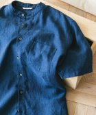 【アーバンリサーチ ドアーズ/URBAN RESEARCH DOORS / MEN】の『XLサイズ/WEB限定』シルケットリネン バンドカラーショートスリーブシャツ 人気、トレンドファッション・服の通販 founy(ファニー) ファッション Fashion メンズファッション Fashion for Men 2025年 2025 2025春夏・S/S Spring/Summer 2025 SS25 おすすめ Recommended / Our Picks シルケット Silket, Silky Cotton スラックス Slacks, Dress Pants センター Center, Center Line デニム Denim, Jeans Material トレンド Trend, Trending Now リネン Linen, Linen Fabric リラックス Relax, Relaxed Fit 人気 Popular, Best Seller 半袖 Short Sleeve, Half Sleeve 夏 Summer 定番 Standard, Basic Item S/S・春夏 SS, Spring/Summer, Warm Season thumbnail INDIGO|ID: prp329100004574503 ipo3291000000032712618