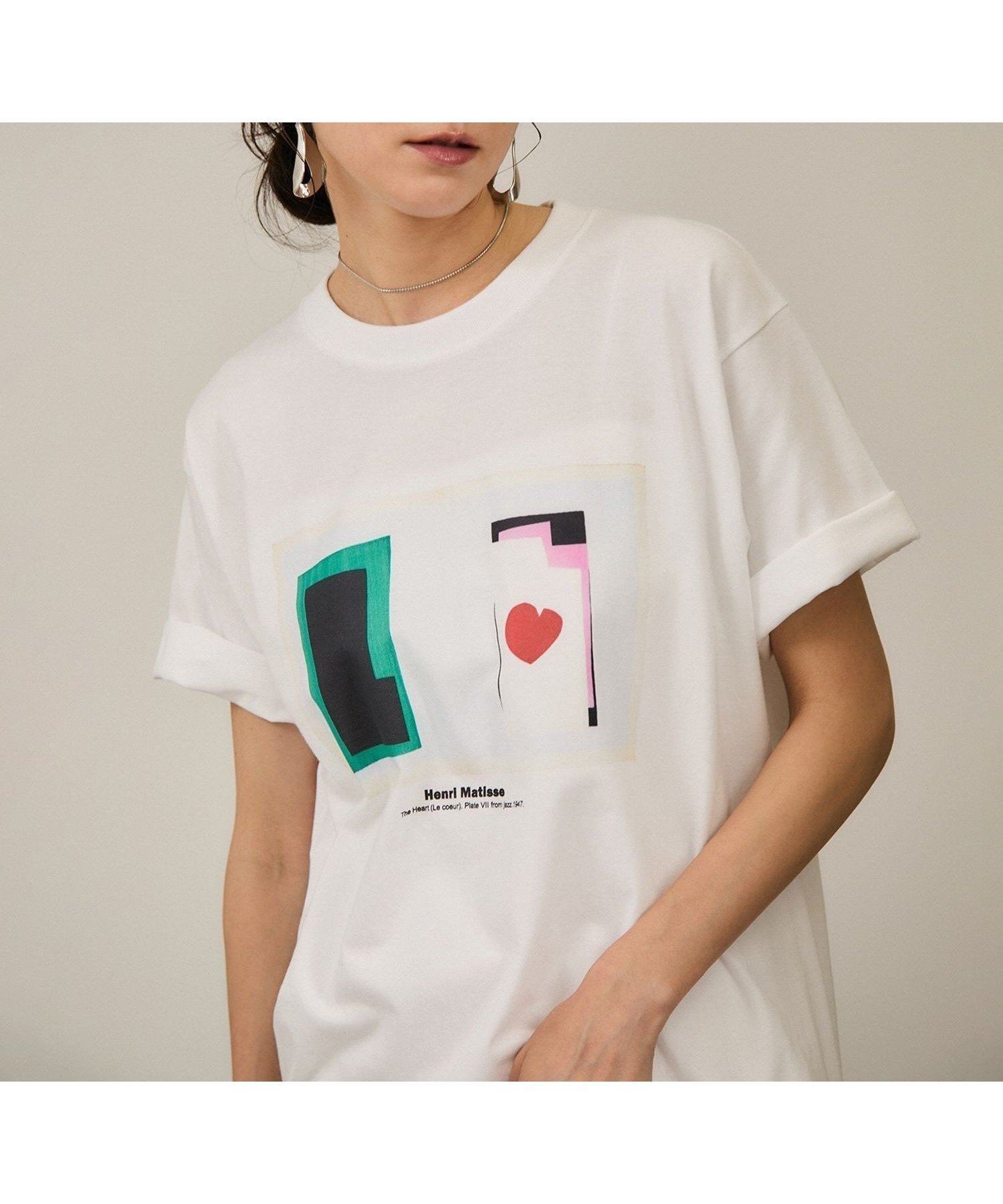 【サロン アダム エ ロペ/SALON adam et rope'】の【WEB限定】マティスアートTシャツ 人気、トレンドファッション・服の通販 founy(ファニー) 　ファッション　Fashion　レディースファッション　Ladies' Fashion Online　トップス・カットソー　Tops/Tshirt　シャツ/ブラウス　Shirts/Blouses　ロング / Tシャツ　T-Shirts　インナー　Inner　ヴィンテージ　Vintage　洗える　Washable　吸水　Water Absorption　シンプル　Simple　ジャケット　Jacket　デニム　Denim　フェミニン　Feminine　フランス　France　プリント　Print　ボトム　Bottom　ワーク　Work　夏　Summer　 other-1|ID: prp329100004574510 ipo3291000000032683553