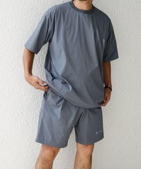 【シップス/SHIPS / MEN】の【WEB限定】SHIPS any 洗濯機可能 ワッシャーナイロン スピンドル Tシャツ+イージーショーツ セットアップ 人気、トレンドファッション・服の通販 founy(ファニー) ファッション Fashion メンズファッション Fashion for Men セットアップ Matching Sets シャーリング Shirring, Ruched ショーツ Shorts, Short Pants ストレッチ Stretch, Stretchy Fabric スピンドル Spindle, Drawcord セットアップ Set-Up, Coordinated Outfit ワイド Wide, Wide Fit ワンポイント One Point, Statement Accent |ID:prp329100004574511