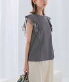 【アーバンリサーチ ロッソ/URBAN RESEARCH ROSSO】のシアードッキングフリルスリーブTシャツ 人気、トレンドファッション・服の通販 founy(ファニー) ファッション Fashion レディースファッション Fashion for Women トップス・カットソー Cut & Sew Tops シャツ・ブラウス・オフィスカジュアル Elegant Blouses & Button-Ups ロングTシャツ・Tシャツ Longline T-Shirts & Tees 2025年 2025 2025春夏・S/S Spring/Summer 2025 SS25 サロペット Overalls, Salopette シアー Sheer, See-Through スリーブ Sleeve, Long Sleeve / Short Sleeve ドッキング Docking, Mixed Material フリル Frill, Ruffle フレンチ French, French Style 夏 Summer S/S・春夏 SS, Spring/Summer, Warm Season thumbnail GRAY|ID: prp329100004574512 ipo3291000000033071679