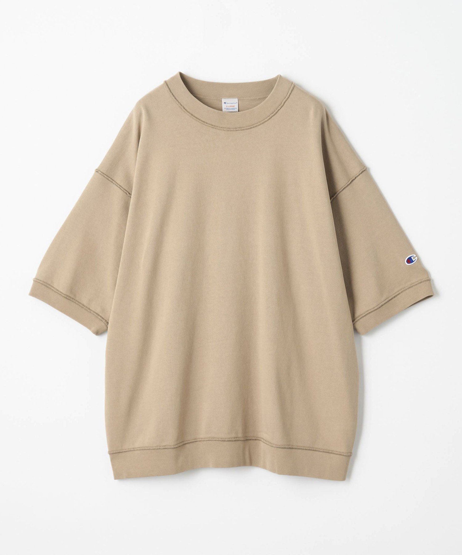 【ビューティ&ユース ユナイテッドアローズ/BEAUTY&YOUTH / UNITED ARROWS / MEN】のピグメント リブ Tシャツ インテリア・キッズ・メンズ・レディースファッション・服の通販 founy(ファニー) 　ファッション　Fashion　メンズファッション　Fashion for Men　スウェット / スエット　Sweatshirt, Sweatwear　スポーツ　Sports, Activewear　ニューヨーク　New York, NYC Style　人気　Popular, Best Seller　別注　Limited Edition, Custom Order　リラックス　Relax, Relaxed Fit　BEIGE|ID: prp329100004574533 ipo3291000000032763804