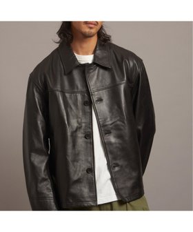 【ジャックローズ/JACKROSE / MEN】の【SKOOKUM×JACKROSE】LAMB LEATHER CAR COAT(MENS) 人気、トレンドファッション・服の通販 founy(ファニー) ファッション Fashion メンズファッション Fashion for Men アウター Men's Coats Outerwear ローズ Rose, Rose Motif |ID:prp329100004574534