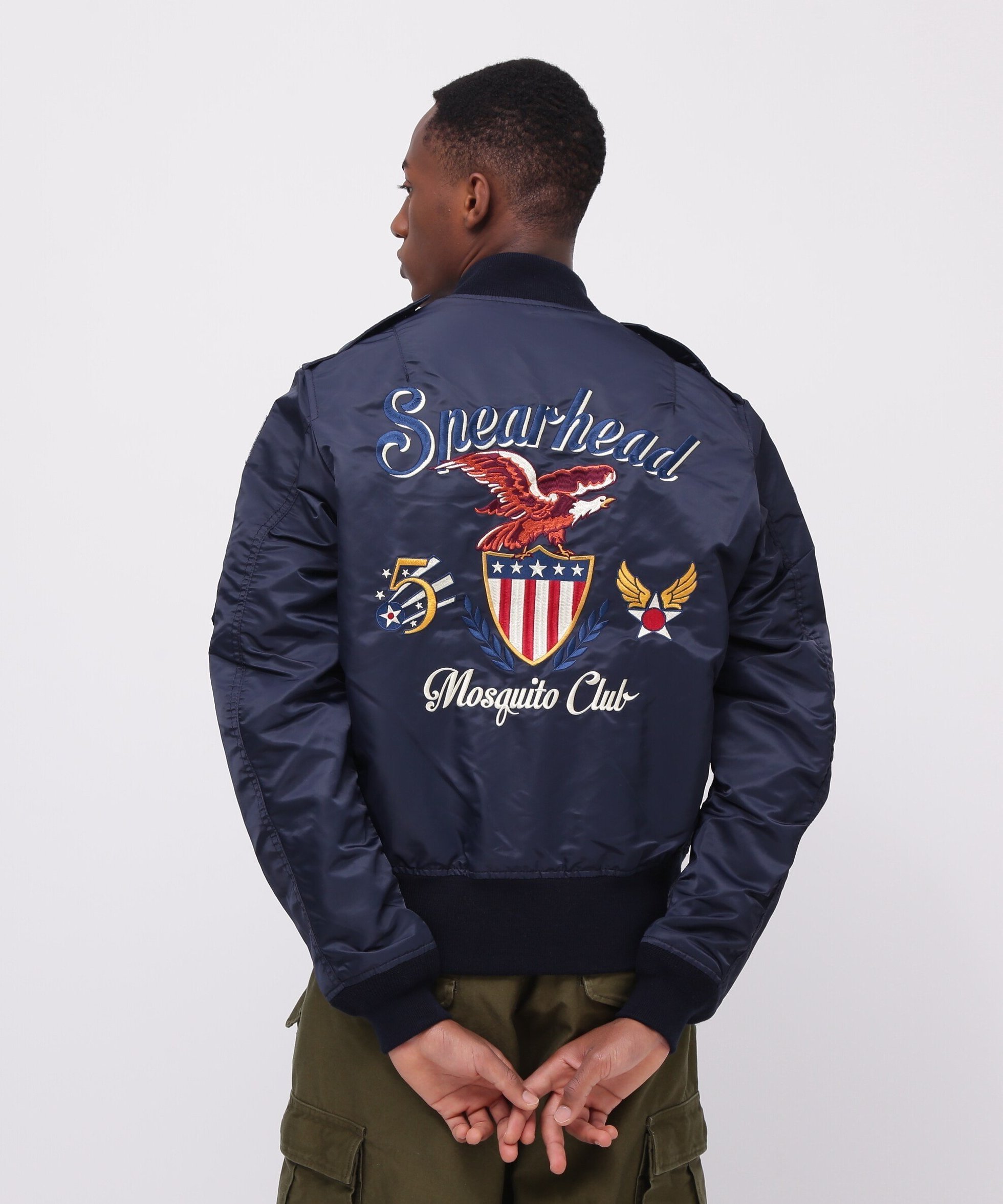 【アヴィレックス/AVIREX / MEN】のメンズ レディース/オンライン DEPOT限定/フライトジャケット/L-2 5th AIR FORCE インテリア・キッズ・メンズ・レディースファッション・服の通販 founy(ファニー) 　ファッション　Fashion　メンズファッション　Men's Style Online　グラフィック　Graphic　ジャケット　Jacket　ミリタリー　Military　メンズ　Mens　モチーフ　Motif　ロイヤル|ID: prp329100004574553 ipo3291000000032673293