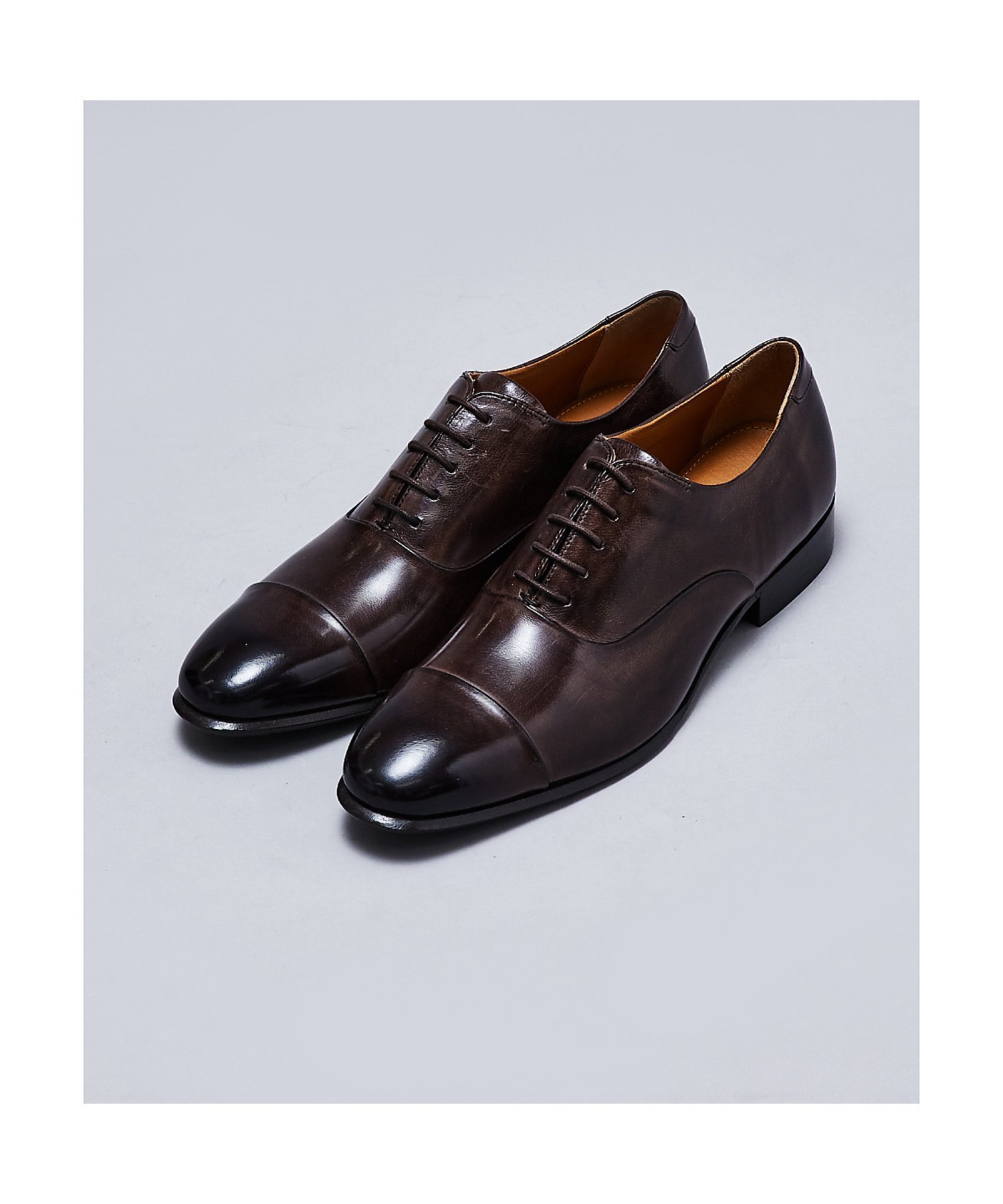 【アルフレッド バニスター/alfredoBANNISTER / MEN】のセミスクエア オックスフォード 内羽根ストレートチップ ビジネスシューズ インテリア・キッズ・メンズ・レディースファッション・服の通販 founy(ファニー) 　ファッション　Fashion　メンズファッション　Fashion for Men　シューズ・靴　Shoes　エレガント 上品　Elegant　シューズ　Shoes, Footwear　シンプル　Simple, Minimal　スクエア　Square, Square Shape　スタイリッシュ　Stylish, Fashionable　ストレート　Straight, Straight Cut　ビジネス 仕事 通勤　Business / Work / Commuting　ダークブラウン|ID: prp329100004574564 ipo3291000000032754695