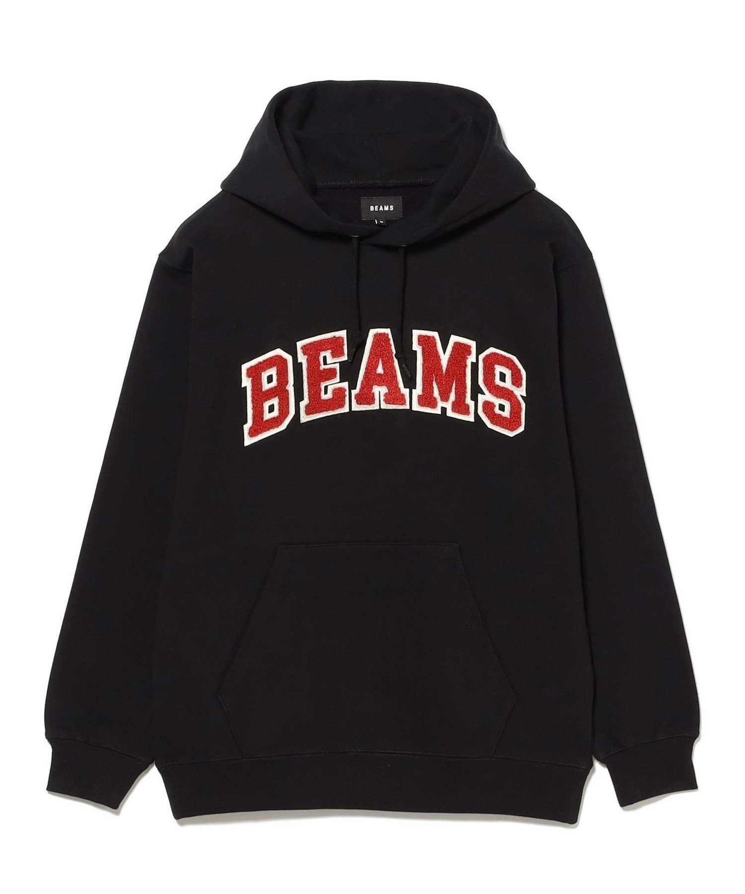 【ビームス/BEAMS / MEN】のBEAMS ロゴ ベーシック フーディ インテリア・キッズ・メンズ・レディースファッション・服の通販 founy(ファニー) 　ファッション　Fashion　メンズファッション　Fashion for Men　フィット　Fit, Slim Fit　フロント　Front, Front Design　ベーシック　Basic, Essential　ループ　Loop, Loop Knit　BLACK2|ID: prp329100004574571 ipo3291000000033914346
