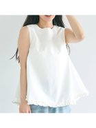 【コカ/COCA】のホイップフリルAラインブラウス 人気、トレンドファッション・服の通販 founy(ファニー) ファッション Fashion レディースファッション Fashion for Women トップス・カットソー Cut & Sew Tops シャツ・ブラウス・オフィスカジュアル Elegant Blouses & Button-Ups 2025年 2025 2025春夏・S/S Spring/Summer 2025 SS25 シンプル Simple, Minimal ジーンズ Jeans, Denim Pants ドット Polka Dot, Dot Pattern ノースリーブ Sleeveless, No-Sleeve ポケット Pocket, Pocket Detail エレガント 上品 Elegant thumbnail White|ID: prp329100004574579 ipo3291000000033012578