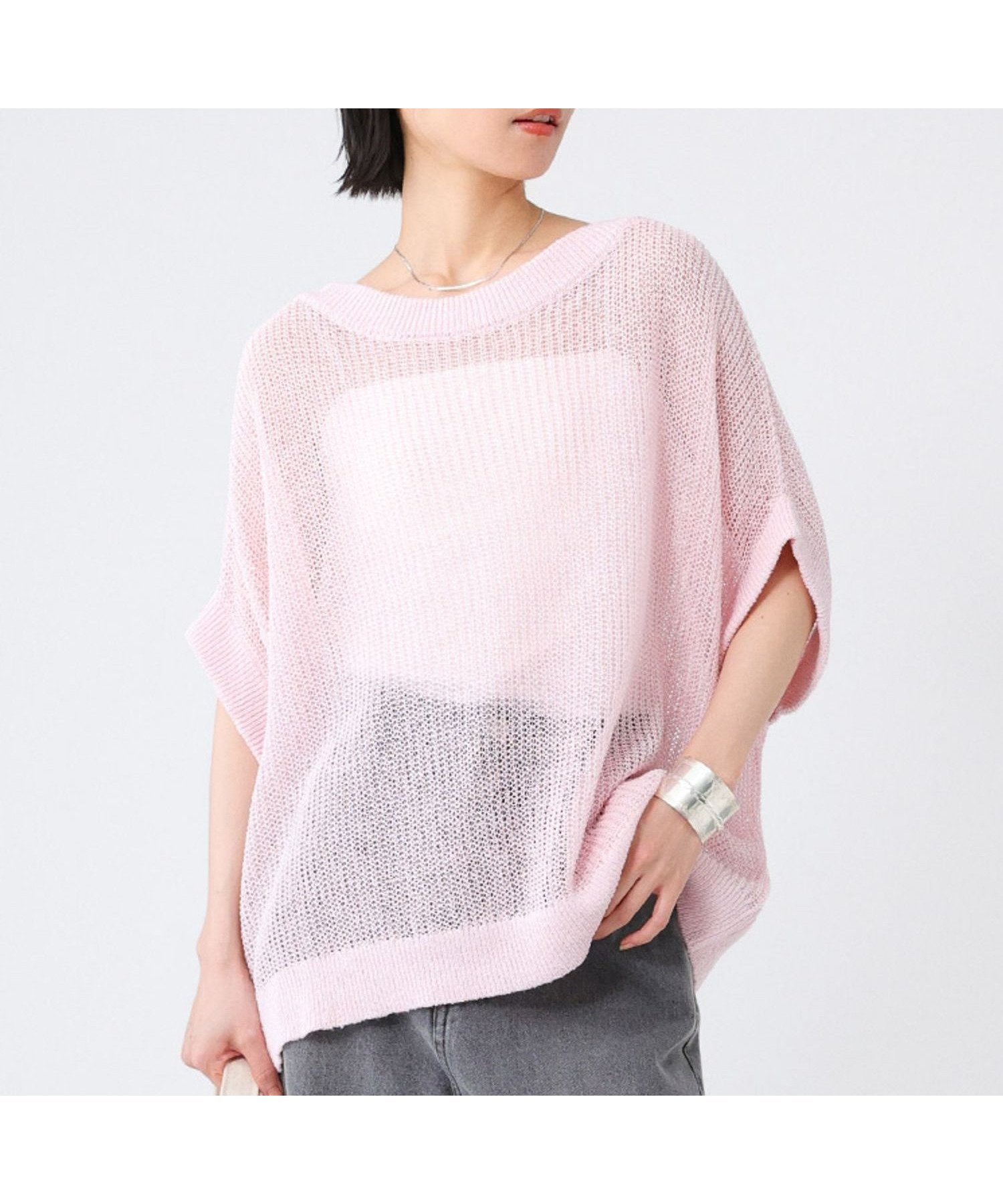 【バビロン/BABYLONE / KIDS】のペーパーフレンチ袖プルオーバー インテリア・キッズ・メンズ・レディースファッション・服の通販 founy(ファニー) 　ファッション　Fashion　キッズファッション　KIDS Children’s Clothing　トップス・カットソー　Tops/Tees/Kids　畦　Ridge　シンプル　Simple　スタイリッシュ　Stylish　スリーブ　Sleeve　テクスチャー　Texture　トレンド　Trend　ドレープ　Drape　フィット　Fit　フレンチ　French　ペーパー　Paper　メッシュ　Mesh　リラックス　Relax　ワイド　Wide　再入荷　Restock/Back In Stock/Re Arrival　ピンク20|ID: prp329100004574599 ipo3291000000032584818