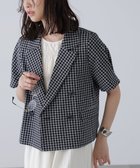 【フリーズマート/FREE'S MART】の袖コクーンダブルブレストハーフジャケット 人気、トレンドファッション・服の通販 founy(ファニー) ファッション Fashion レディースファッション WOMEN アウター Coat Outerwear ジャケット Jackets おすすめ Recommend ジャケット Jacket スリーブ Sleeve チェック Check ティアードスカート Tiered Skirt ベーシック Basic マキシ Maxi 半袖 Short Sleeve thumbnail ブラックベース1|ID: prp329100004574675 ipo3291000000032385863