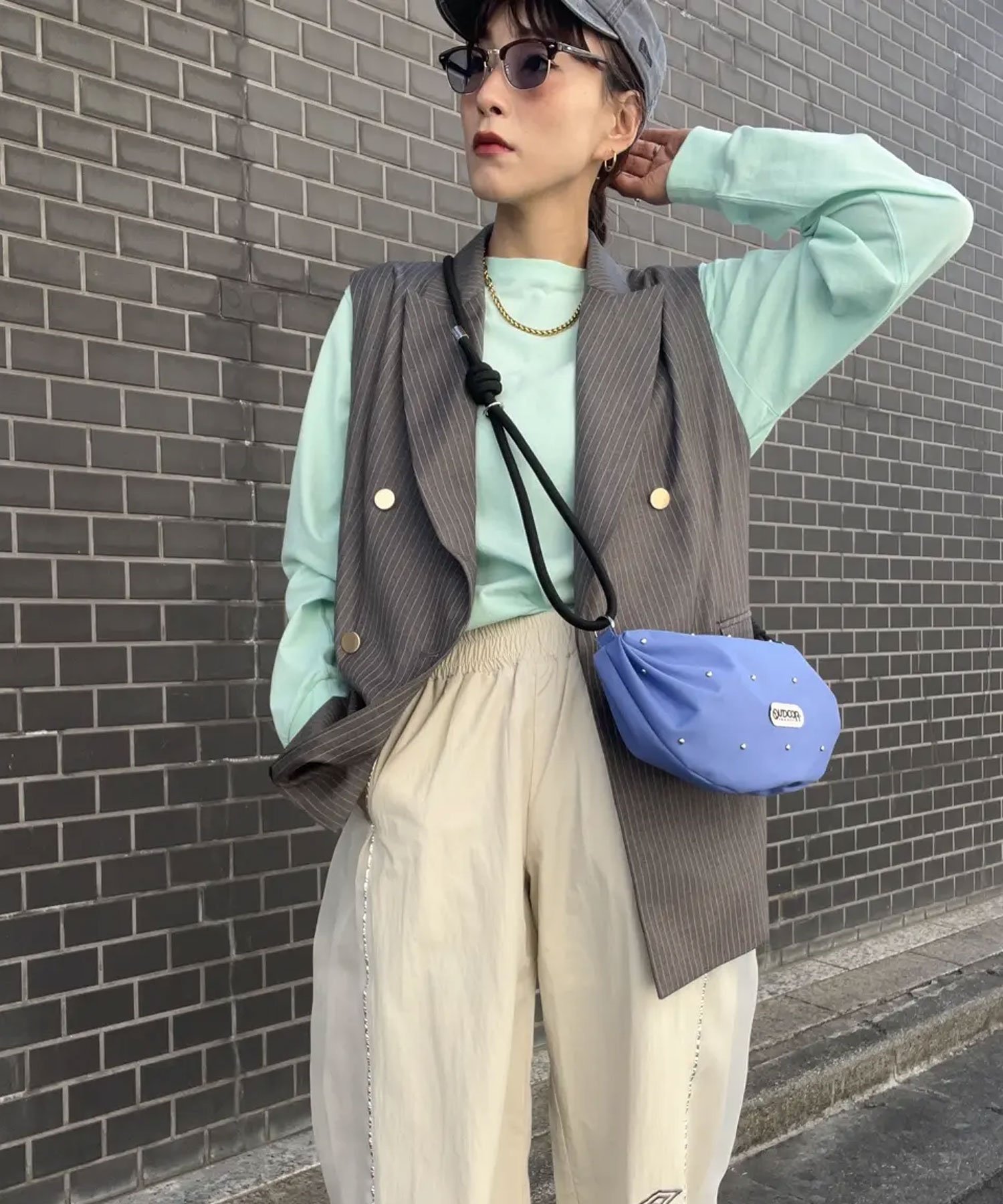 【ローズバッド/ROSE BUD】のスリーブレスジャケット 人気、トレンドファッション・服の通販 founy(ファニー) 　ファッション　Fashion　レディースファッション　WOMEN　アウター　Coat Outerwear　ジャケット　Jackets　インナー　Inner　ダブル　Double　テーラード　Tailored　メタル　Metal　 other-1|ID: prp329100004574701 ipo3291000000032386196
