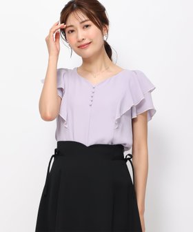 【ミッシュマッシュ/MISCH MASCH】の【2024春夏新作】ハートネックフレア袖ブラウス/MM418103 人気、トレンドファッション・服の通販 founy(ファニー) ファッション Fashion レディースファッション WOMEN トップス・カットソー Tops/Tshirt シャツ/ブラウス Shirts/Blouses 2024年 2024 2024春夏・S/S Ss,Spring/Summer,2024 おすすめ Recommend ジョーゼット Georgette スリーブ Sleeve フレア Flare エレガント 上品 Elegant 夏 Summer 春 Spring S/S・春夏 Ss・Spring/Summer |ID:prp329100004574702