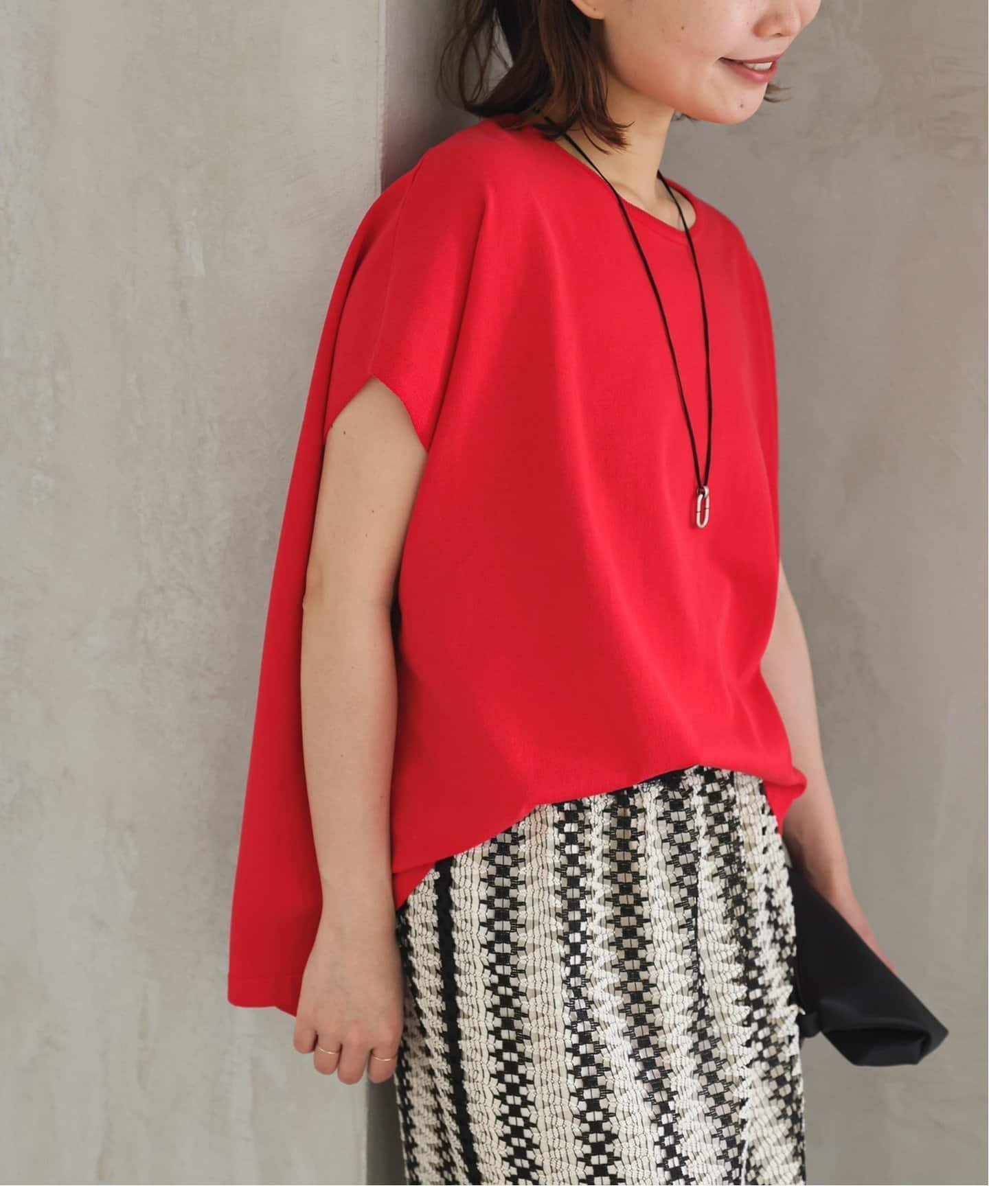 【スローブ イエナ/SLOBE IENA】の《接触冷感/UV機能》FROSTY COTTON ショートスリーブプルオーバー インテリア・キッズ・メンズ・レディースファッション・服の通販 founy(ファニー) 　ファッション　Fashion　レディースファッション　Fashion for Women　トップス・カットソー　Cut & Sew Tops　カジュアルプルオーバー・ニットトップス　Pullovers & Knit Tops / Casual Pullovers　2025年　2025　2025春夏・S/S　Spring/Summer 2025 SS25　半袖　Short Sleeve, Half Sleeve　夏　Summer　抗菌　Antibacterial, Bacteria-Resistant　春　Spring　S/S・春夏　SS, Spring/Summer, Warm Season　レッド|ID: prp329100004574705 ipo3291000000032969510