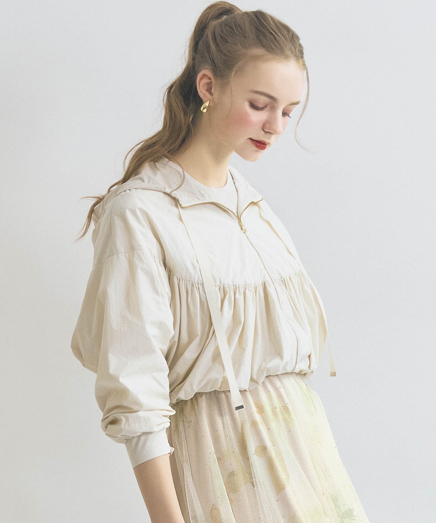 【ノエラ/Noela】のギャザーマウンテンパーカー 人気、トレンドファッション・服の通販 founy(ファニー) 　ファッション　Fashion　レディースファッション　WOMEN　トップス・カットソー　Tops/Tshirt　パーカ　Sweats　パーカー　Hoodie　ポケット　Pocket　 other-1|ID: prp329100004574712 ipo3291000000032386322