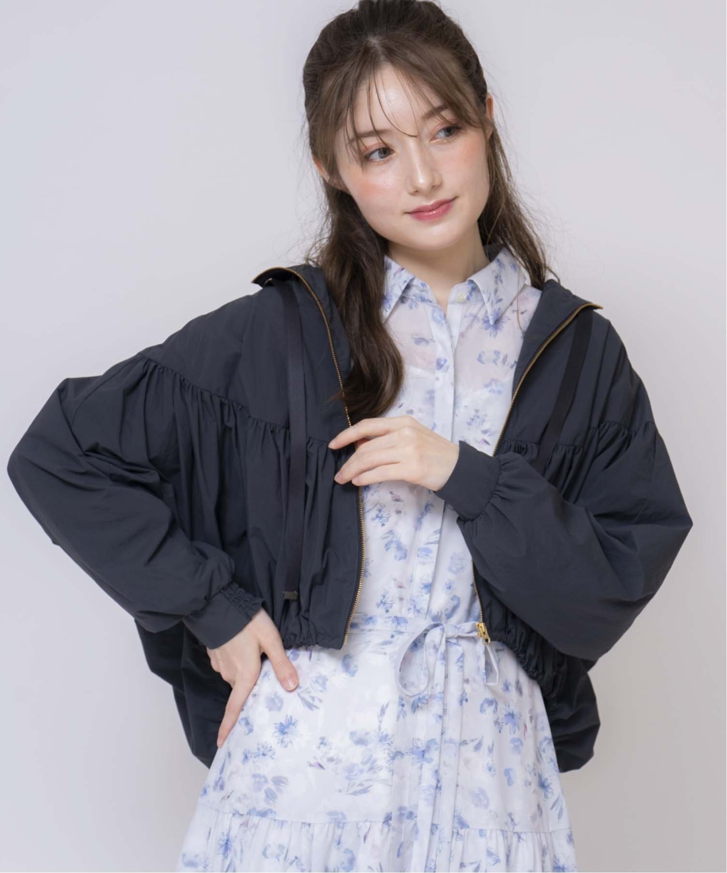 【ノエラ/Noela】のギャザーマウンテンパーカー インテリア・キッズ・メンズ・レディースファッション・服の通販 founy(ファニー) 　ファッション　Fashion　レディースファッション　WOMEN　トップス・カットソー　Tops/Tshirt　パーカ　Sweats　パーカー　Hoodie　ポケット　Pocket　チャコールグレー|ID: prp329100004574712 ipo3291000000032386325