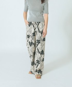 【ローズバッド/ROSE BUD】のART PRINT PANTS 人気、トレンドファッション・服の通販 founy(ファニー) ファッション Fashion レディースファッション WOMEN パンツ Pants シンプル Simple スタンダード Standard ストレート Straight スピンドル Spindle プリント Print ベーシック Basic リネン Linen リラックス Relax 夏 Summer 手描き Hand Drawn |ID:prp329100004574719