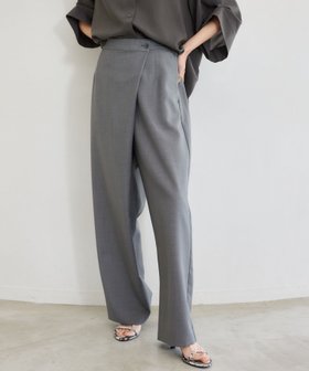 【バンヤードストーム/BARNYARDSTORM】のラップソフトワイドパンツ マシンウォッシャブル 人気、トレンドファッション・服の通販 founy(ファニー) ファッション Fashion レディースファッション Ladies' Fashion Online パンツ Pants アシンメトリー Asymmetry サンダル Sandals シンプル Simple ジャケット Jacket テーパード Tapered バランス Balance フロント Front ブルゾン Blouson マニッシュ Mannish ラップ Wrap |ID:prp329100004574720