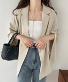 【ジュノア/JUNOAH】のルーズスリットスリーブジャケット アイボリー|ID: prp329100004574724 ipo3291000000033899751