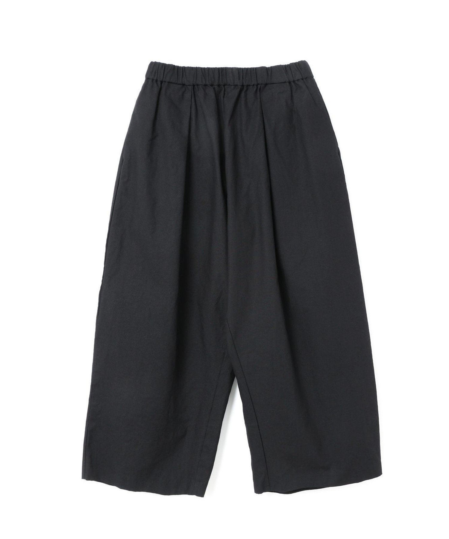 【マーコート/MARcourt】のmizuiro ind コットンリネンハイウエストタックワイドパンツ インテリア・キッズ・メンズ・レディースファッション・服の通販 founy(ファニー) 　ファッション　Fashion　レディースファッション　WOMEN　パンツ　Pants　キャンバス　Canvas　ポケット　Pocket　リラックス　Relax　ルーズ　Loose　ワイド　Wide　春　Spring　無地　Plain Color　ブラック|ID: prp329100004574730 ipo3291000000032386507