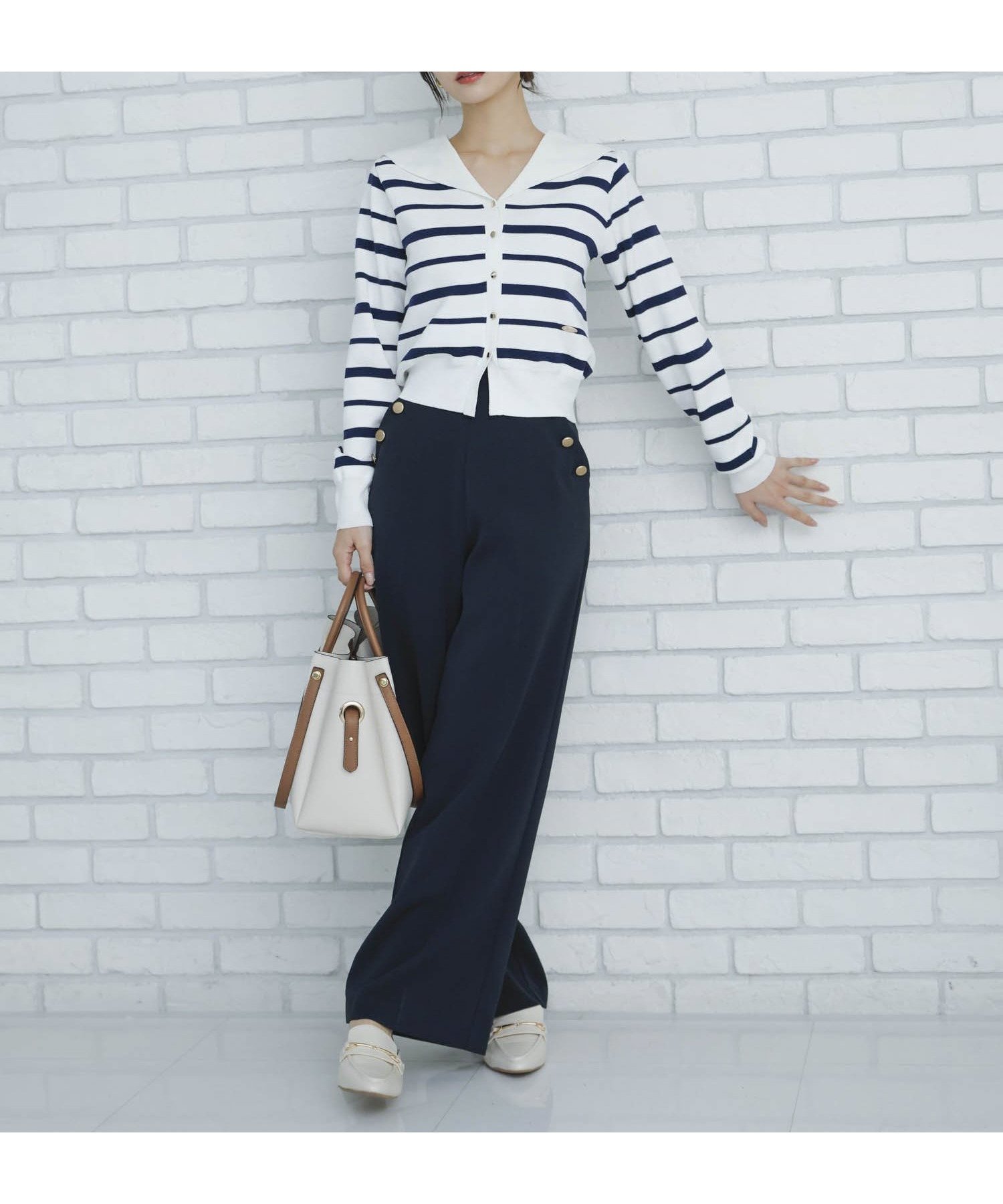【ノエラ/Noela】のマリンパンツ インテリア・キッズ・メンズ・レディースファッション・服の通販 founy(ファニー) 　ファッション　Fashion　レディースファッション　WOMEN　パンツ　Pants　クラシカル　Classical　ポケット　Pocket　ロング　Long　ネイビー|ID: prp329100004574761 ipo3291000000032386737