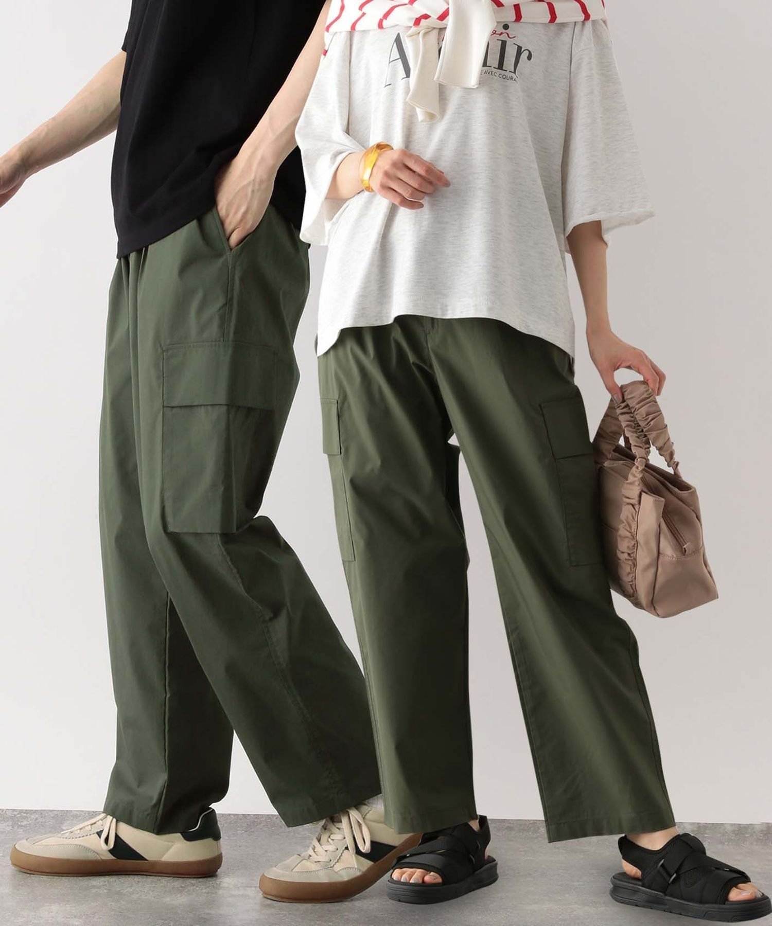 【グローバルワーク/GLOBAL WORK】のエアかるイージーカーゴパンツ/287563 人気、トレンドファッション・服の通販 founy(ファニー) 　ファッション　Fashion　レディースファッション　Fashion for Women　パンツ　Pants & Trousers　おすすめ　Recommended / Our Picks　シンプル　Simple, Minimal　ストレッチ　Stretch, Stretchy Fabric　パターン　Pattern, Design Print　フィット　Fit, Slim Fit　フロント　Front, Front Design　夏　Summer　春　Spring　S/S・春夏　SS, Spring/Summer, Warm Season　 other-1|ID: prp329100004574780 ipo3291000000032756234