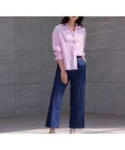 【エルーラ/Elura】の大人サマーワイドデニムパンツ 低身長サイズあり /324903 人気、トレンドファッション・服の通販 founy(ファニー) ファッション Fashion レディースファッション WOMEN パンツ Pants デニムパンツ Denim Pants デニム Denim リネン Linen 人気 Popularity thumbnail ネイビー88|ID: prp329100004574783 ipo3291000000032386943
