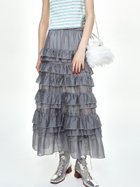 【ファーファー/FURFUR】のシアーフリルティアードスカート 人気、トレンドファッション・服の通販 founy(ファニー) ファッション Fashion レディースファッション Ladies' Fashion Online スカート Skirt ティアードスカート Tiered Skirts バランス Balance フェミニン Feminine フリル Frills フレア Flare thumbnail LGRY[005]|ID: prp329100004574792 ipo3291000000032693840