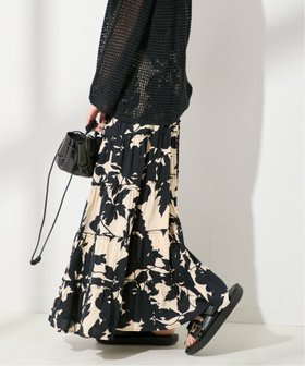 【ジャーナルスタンダード レサージュ/journal standard L'essage】の《追加 》《別注》【LUSANA / ルサーナ】RUFFLE TIRED MAXI SKIRT スカート 人気、トレンドファッション・服の通販 founy(ファニー) ファッション Fashion レディースファッション WOMEN スカート Skirt 2025年 2025 2025春夏・S/S Ss,Spring/Summer,2025 別注 Special Order |ID:prp329100004574815