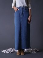 【ラシュッド/LASUD】の「05」ロングデニムスカート(Skyblue/Navy color) スカイブルー|ID: prp329100004574935 ipo3291000000032712231
