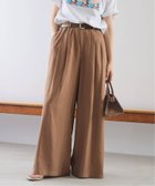 【スローブ イエナ/SLOBE IENA】のリネン混タックフレアパンツ 人気、トレンドファッション・服の通販 founy(ファニー) ファッション Fashion レディースファッション Fashion for Women パンツ Pants & Trousers 2025年 2025 2025春夏・S/S Spring/Summer 2025 SS25 おすすめ Recommended / Our Picks サマー Summer, Summer Style セットアップ Set-Up, Coordinated Outfit フロント Front, Front Design リネン Linen, Linen Fabric ワイド Wide, Wide Fit thumbnail キャメル|ID: prp329100004574945 ipo3291000000032975942