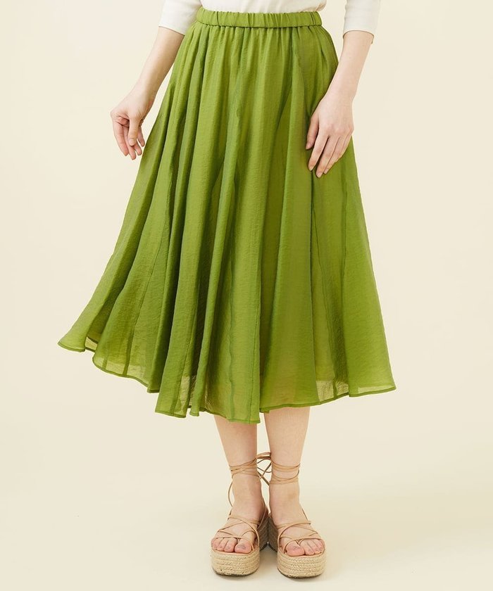 【シビラ/SYBILLA】のボリュームフレアスカート インテリア・キッズ・メンズ・レディースファッション・服の通販 founy(ファニー) https://founy.com/ ファッション Fashion レディースファッション Fashion for Women スカート Skirts Aライン・フレアスカート A-Line & Flared Skirts エアリー Airy Texture エレガント 上品 Elegant シルク Silk, 100% Silk ドレープ Drape, Draping Fabric |ID: prp329100004574949 ipo3291000000032723353