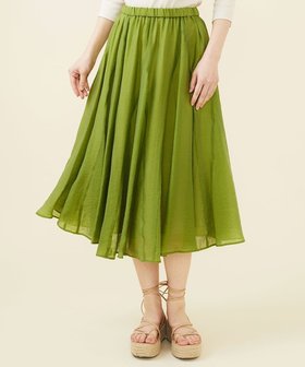 【シビラ/SYBILLA】のボリュームフレアスカート 人気、トレンドファッション・服の通販 founy(ファニー) ファッション Fashion レディースファッション Fashion for Women スカート Skirts Aライン・フレアスカート A-Line & Flared Skirts エアリー Airy Texture エレガント 上品 Elegant シルク Silk, 100% Silk ドレープ Drape, Draping Fabric |ID:prp329100004574949