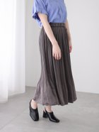【テチチ/Te chichi】の【選べる着丈】消しプリーツスカート チャコールグレー|ID: prp329100004574959 ipo3291000000032607205