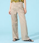 【その他のブランド/Other】の【百貨店・直営店限定】SOMETHING ete リネンワイドベイカーパンツ【綿麻】【涼】【速乾/ドライタッチ/蒸れにくい/軽量/夏用】 人気、トレンドファッション・服の通販 founy(ファニー) ファッション Fashion レディースファッション WOMEN パンツ Pants シンプル Simple フィット Fit リネン Linen リラックス Relax ワイド Wide 夏 Summer 定番 Standard 軽量 Lightweight thumbnail グレイッシュベージュ|ID: prp329100004574997 ipo3291000000032389914