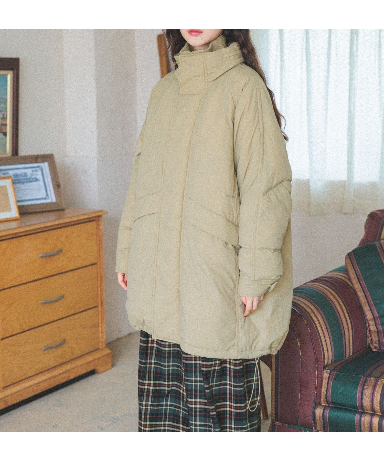 【ニコアンド/niko and】のアライドNEWモンスターブルゾン インテリア・キッズ・メンズ・レディースファッション・服の通販 founy(ファニー) 　ファッション　Fashion　レディースファッション　WOMEN　アウター　Coat Outerwear　ブルゾン　Blouson/Jackets　カリフォルニア　California　軽量　Lightweight　スタンド　Stand　ダウン　Down　ダブル　Double　トレンド　Trend　ブルゾン　Blouson　防寒　Cold Protection　ミリタリー　Military　ロング　Long　ワイド　Wide　冬　Winter　おすすめ　Recommend　ベージュ55|ID: prp329100004575030 ipo3291000000032390401