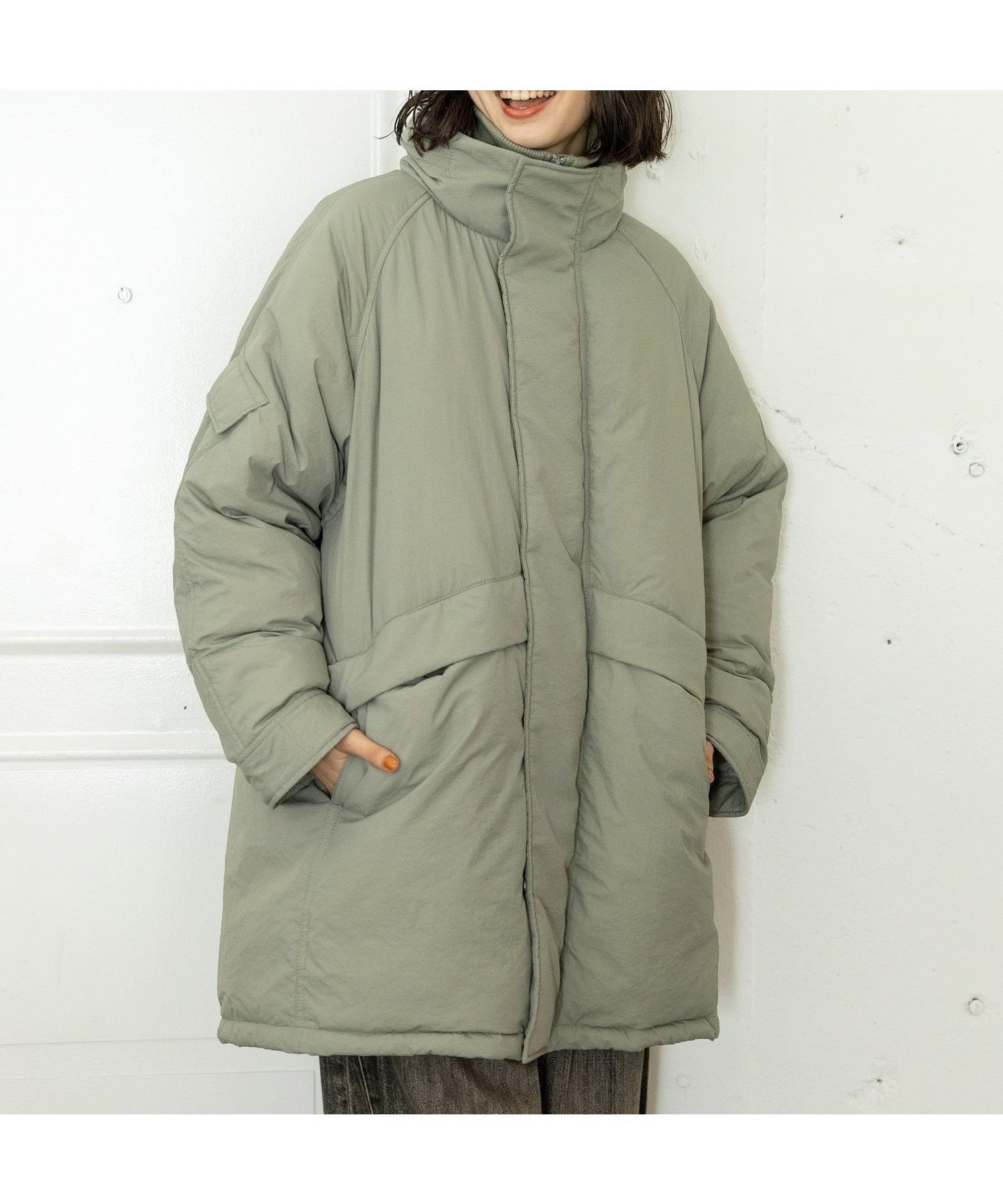 【ニコアンド/niko and】のアライドNEWモンスターブルゾン インテリア・キッズ・メンズ・レディースファッション・服の通販 founy(ファニー) 　ファッション　Fashion　レディースファッション　WOMEN　アウター　Coat Outerwear　ブルゾン　Blouson/Jackets　カリフォルニア　California　軽量　Lightweight　スタンド　Stand　ダウン　Down　ダブル　Double　トレンド　Trend　ブルゾン　Blouson　防寒　Cold Protection　ミリタリー　Military　ロング　Long　ワイド　Wide　冬　Winter　おすすめ　Recommend　カーキ78|ID: prp329100004575030 ipo3291000000032390403