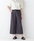 【ヒューマンウーマン/HUMAN WOMAN】のクールマックス混ガウチョパンツ チャコール1|ID: prp329100004575052 ipo3291000000032715238