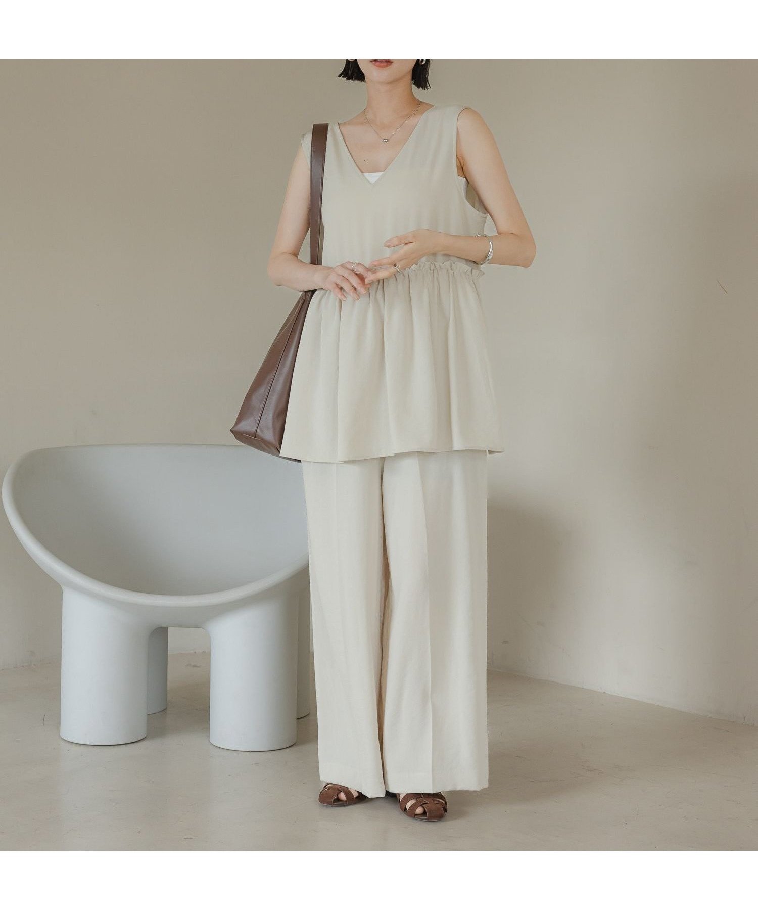 【ローリーズファーム/LOWRYS FARM】のペプラムオールインワン インテリア・キッズ・メンズ・レディースファッション・服の通販 founy(ファニー) 　ファッション　Fashion　レディースファッション　Fashion for Women　ワンピース　Dresses　オールインワン・ワンピース　Dresses and Jumpsuits　おすすめ　Recommended / Our Picks　アクセサリー　Fashion Accessories　インナー　Innerwear　オケージョン　Occasion Wear　キャミ　Camisole, Cami Top　セパレート　Separate, Two-Piece　トレンド　Trend, Trending Now　ペプラム　Peplum, Flared Hem　ポケット　Pocket, Pocket Detail　夏　Summer　アイボリー08|ID: prp329100004575067 ipo3291000000033583334