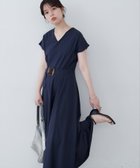 【ナチュラルクチュール/natural couture】の【sherbet line】Vネックカットソーワンピース ネイビー|ID: prp329100004575079 ipo3291000000033568146