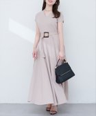 【ナチュラルクチュール/natural couture】の【sherbet line】Vネックカットソーワンピース グレイッシュベージュ|ID: prp329100004575079 ipo3291000000033568149