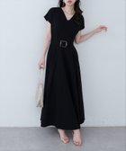 【ナチュラルクチュール/natural couture】の【sherbet line】Vネックカットソーワンピース ブラック|ID: prp329100004575079 ipo3291000000033568153