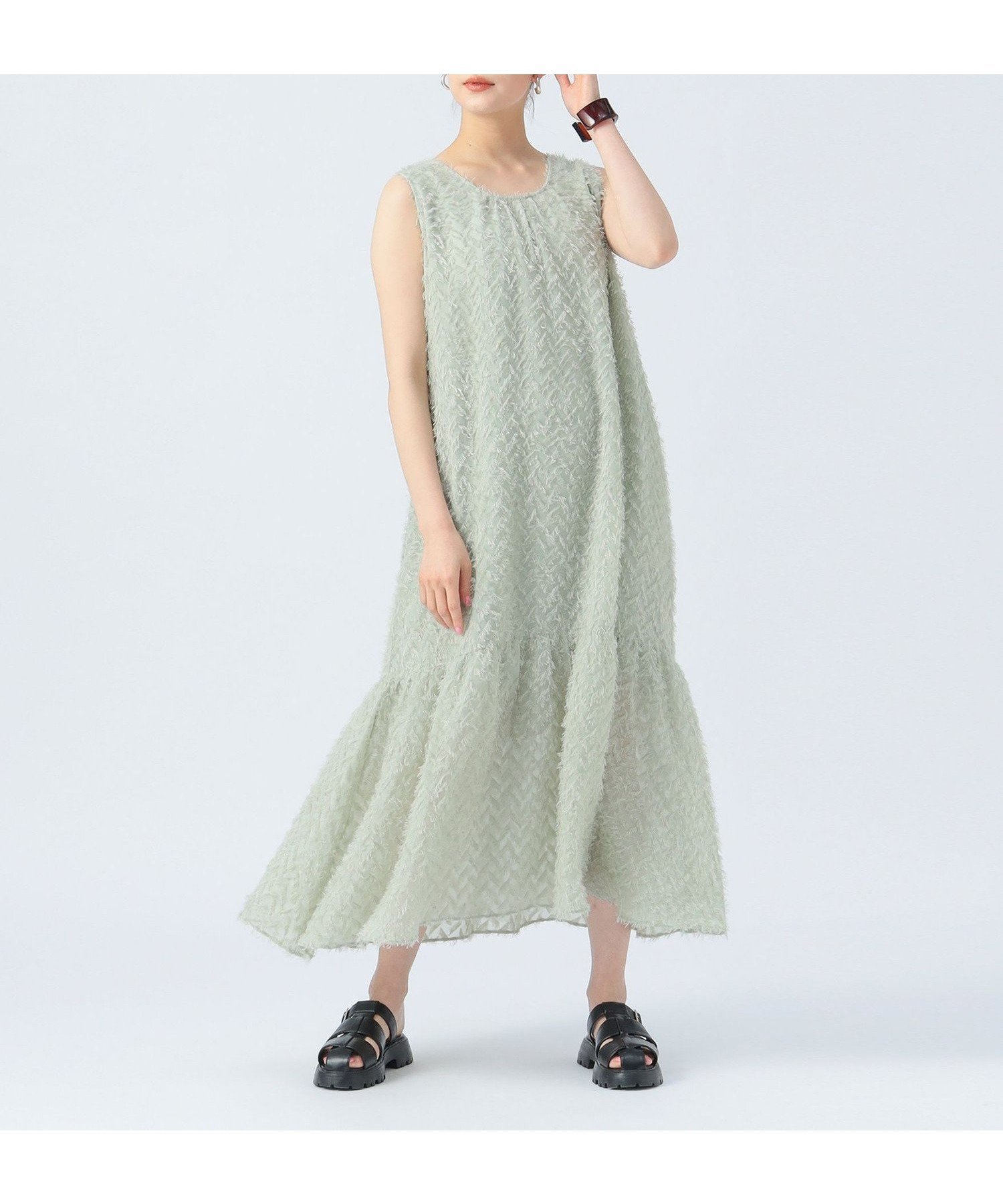 【ビームス ハート/BEAMS HEART】の【6/5新規値下げ】【洗濯機洗い可】バックリボン ジャカード ワンピース 25SS ノースリーブ 人気、トレンドファッション・服の通販 founy(ファニー) 　ファッション　Fashion　レディースファッション　Ladies' Fashion Online　ワンピース　Dress　2025年　2025　2025春夏・S/S　Ss,Spring/Summer,2025　おすすめ　Recommend　エレガント 上品　Elegant　ギャザー　Gather　ジャカード　Jacquard　トレンド　Trend　ノースリーブ　No Sleeve　ポケット　Pocket　マキシ　Maxi　リボン　Ribbon　 other-1|ID: prp329100004575082 ipo3291000000032620860