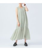 【ビームス ハート/BEAMS HEART】の【6/5新規値下げ】【洗濯機洗い可】バックリボン ジャカード ワンピース 25SS ノースリーブ GREYISH GREEN|ID: prp329100004575082 ipo3291000000032620863