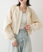 【センスオブプレイス/SENSE OF PLACE by URBAN RESEARCH】のチュールレイヤードブルゾン 人気、トレンドファッション・服の通販 founy(ファニー) ファッション Fashion レディースファッション WOMEN アウター Coat Outerwear ブルゾン Blouson/Jackets 2025年 2025 2025春夏・S/S Ss,Spring/Summer,2025 ガウン Gown クロップド Cropped シアー Sheer スウェット Sweat チュール Tulle トレンド Trend 今季 This Season 夏 Summer 春 Spring S/S・春夏 Ss・Spring/Summer thumbnail IVORY|ID: prp329100004575110 ipo3291000000032391282