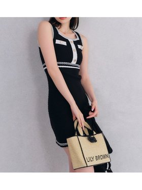 【リリーブラウン/Lily Brown】の【WEB・一部店舗限定】【LILYBROWN×MARY QUANT】ミニニットワンピース 人気、トレンドファッション・服の通販 founy(ファニー) ファッション Fashion レディースファッション Fashion for Women ワンピース Dresses ニットワンピース Knit Dresses |ID:prp329100004575138